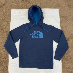 The North Face Logo Hoodie Mens Navy Blue Size Small